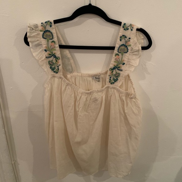 Madewell Tops - Madewell - Embroidered tank top XXL